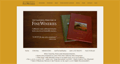Desktop Screenshot of californiafinewineries.com