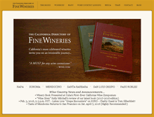 Tablet Screenshot of californiafinewineries.com